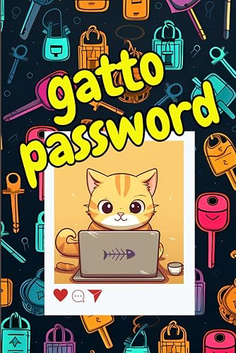 Gatto password: quaderno delle password in ordine alfabetico con simpatici gatti