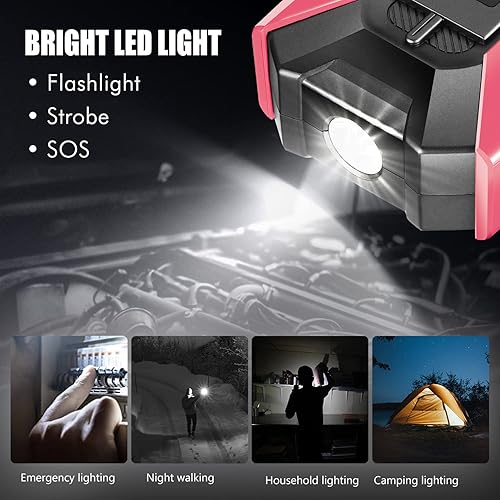 Miniatura 9 de DNA MOTORING TOOLS-00269 12V 1500A 15000 mAh Batería portátil multifunción para coche para motor de gasolina de hasta 7.0L y diésel de 5.5L, con