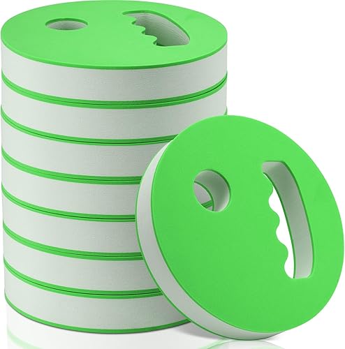 Miniatura 8 de Honoson 8 Pcs Water Exercise Discs 7.1 Inch Diameter Water Weights for Pool Exercise Set Aerobic Equipment EVA Foam Hand Held Swim Disc for Adults