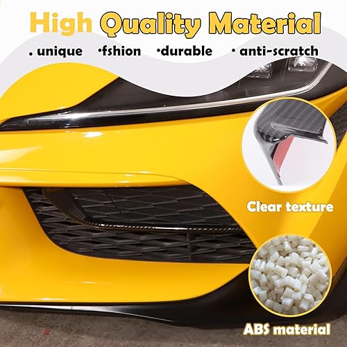 Miniatura 3 de Cubierta delantera para luz antiniebla, marco de cejas, decoración exterior compatible con Toyota Supra GR A90 A91 MK5 2019-2022, Supra