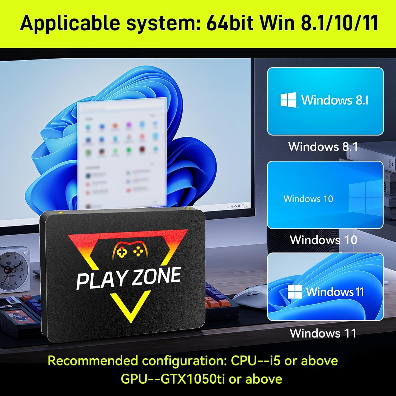 Retro Gaming Console with Built in 16191 Game, Plug and Play Video Game Console for PC, Emulator Console Compatible 80+ Game Emulator, 3 Game Systems in 1TB Game SSD, Retro Game Stick game ssd-706 image 4 of 9 B0DRJJDSQV