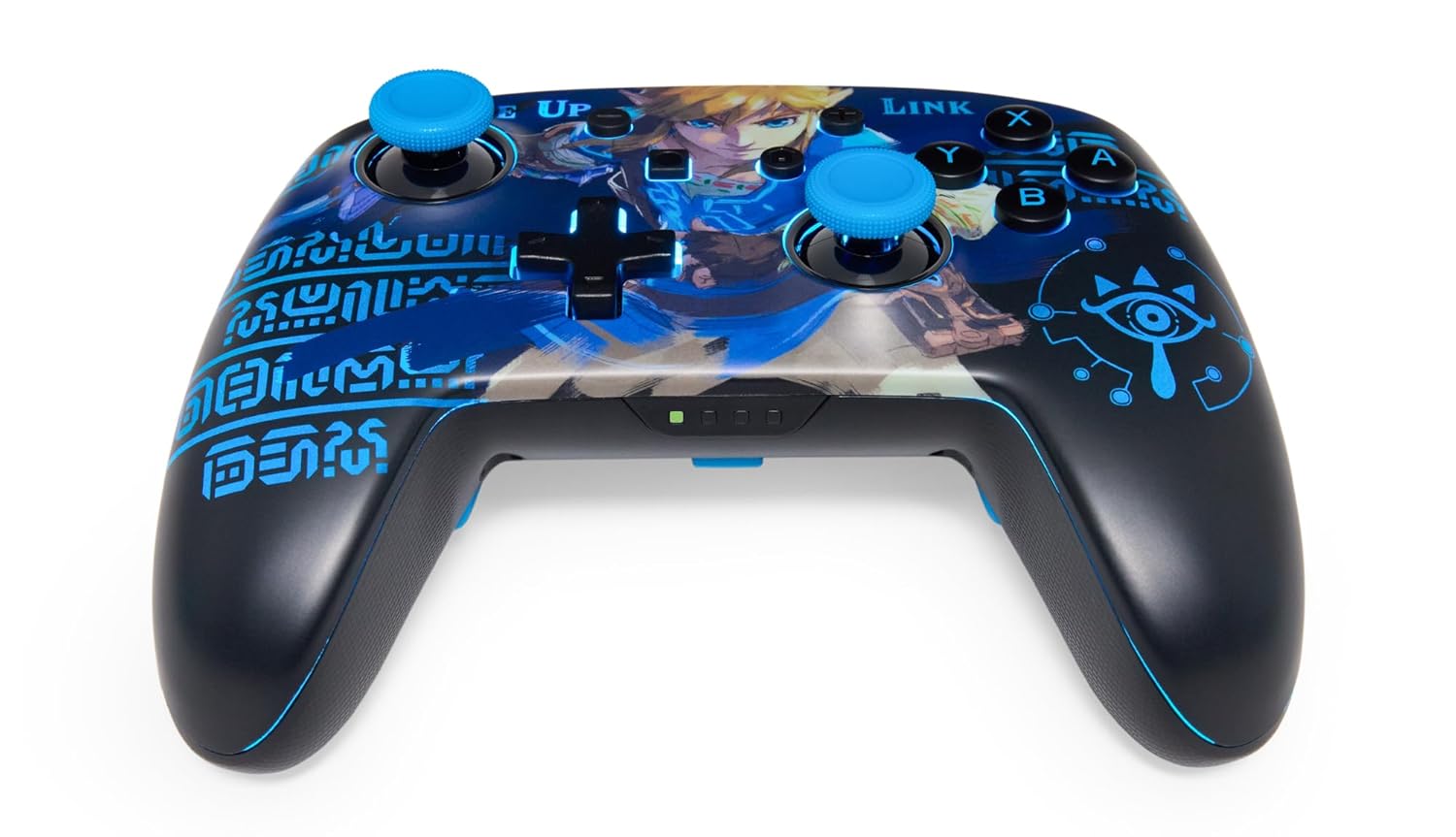 PowerA Enhanced Wireless Controller for Nintendo Switch with Lumectra - Wake Up Link, Gamepad, Game Controller, Bluetooth Controller, Rechargeable