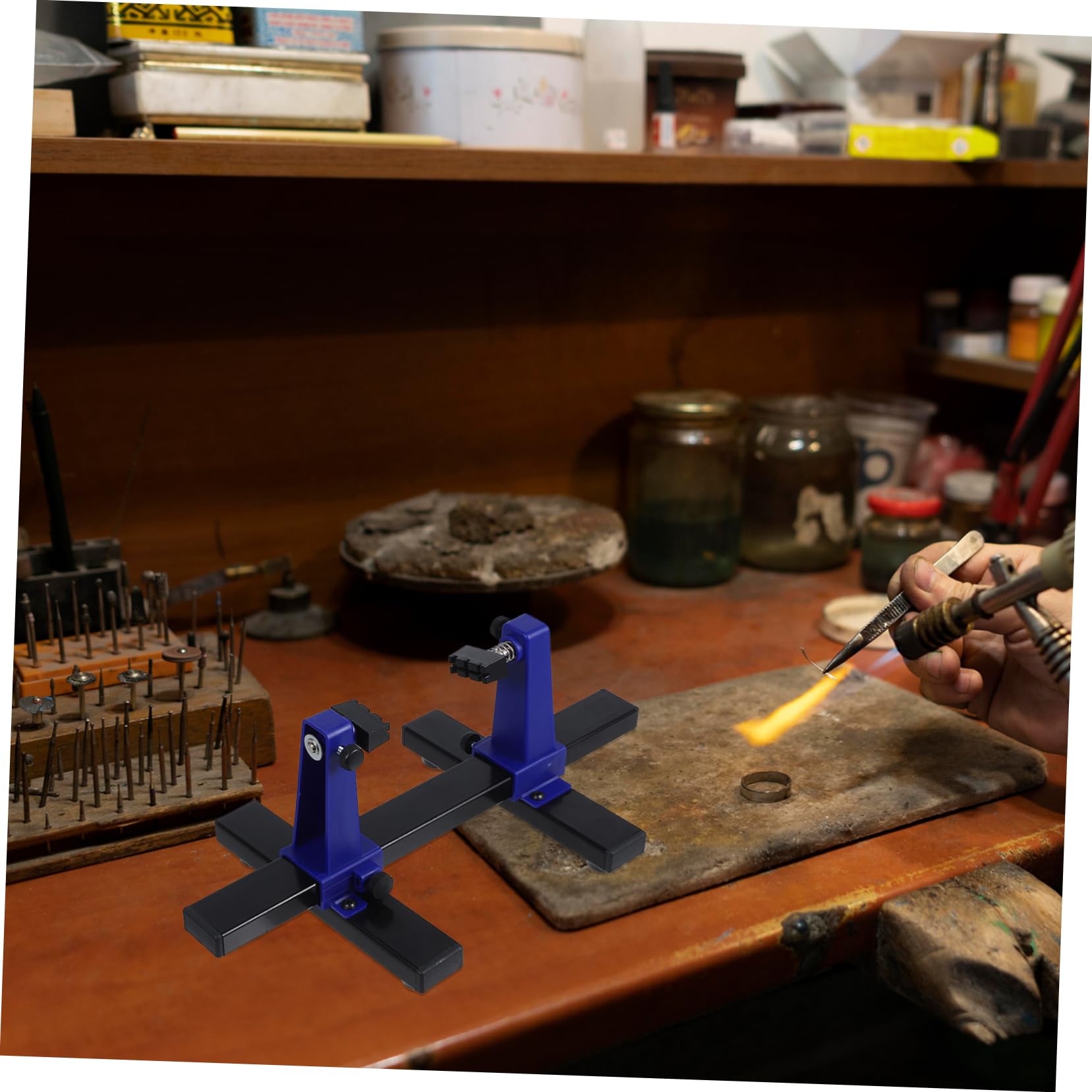 Alipis Accesorio De Soporte De Soldadura Soporte Para Placa De Impreso Abrazadera Para Pcb Herramienta De Montaje De Pcb Taller De Reparación