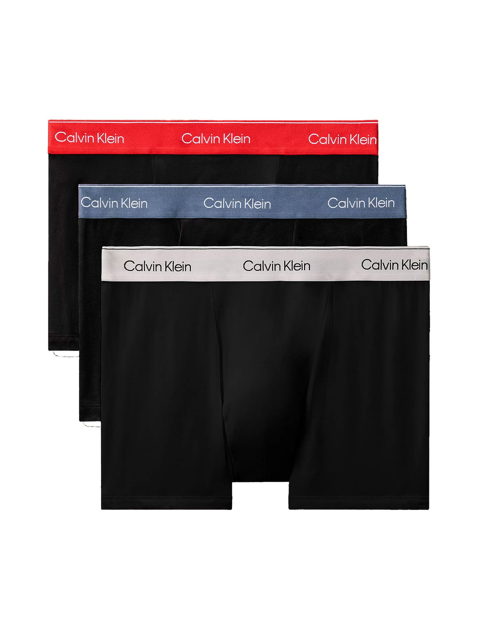 Calvin Klein Mens 'Relaxed Dart' Trunks - Icon Cotton Stretch (3-Pack) - YQO - M
