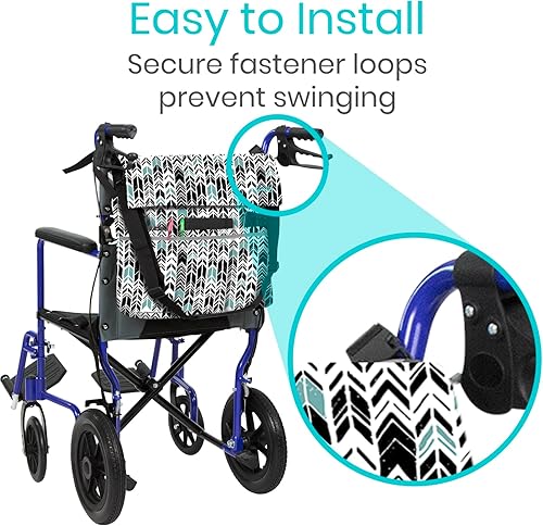 Miniatura 71 de Bolsa para silla de ruedas, Floral púrpura