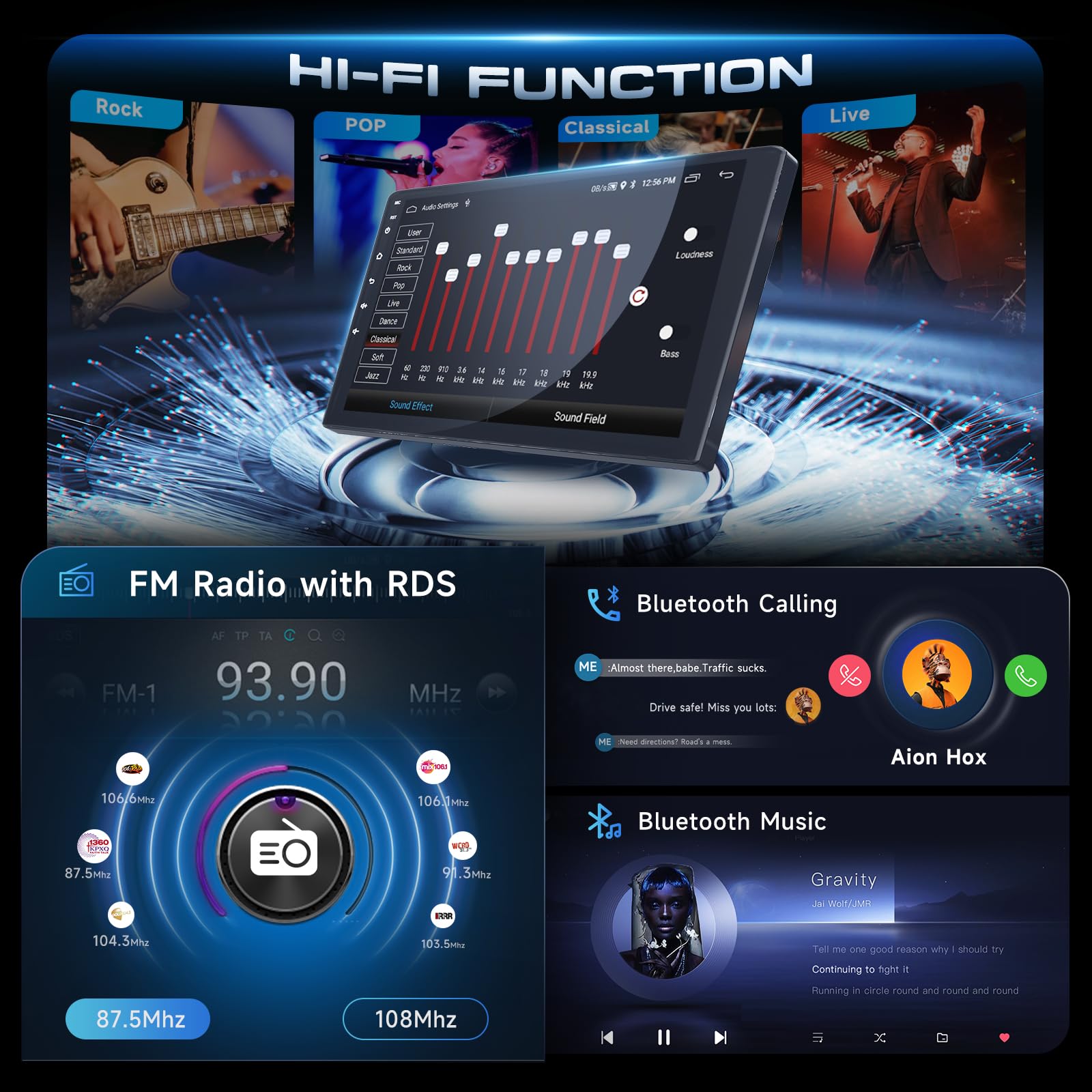Hodozzy 2G+64G Radio para Audi A3 2003-2013/S3 8P 2006-2012/RS3 2011-2012 con Carplay Android Auto Inalámbrico, Reproductor 9 Pulgadas Pantalla Táctil Radio Coche GPS Bluetooth WiFi FM/RDS Cámara