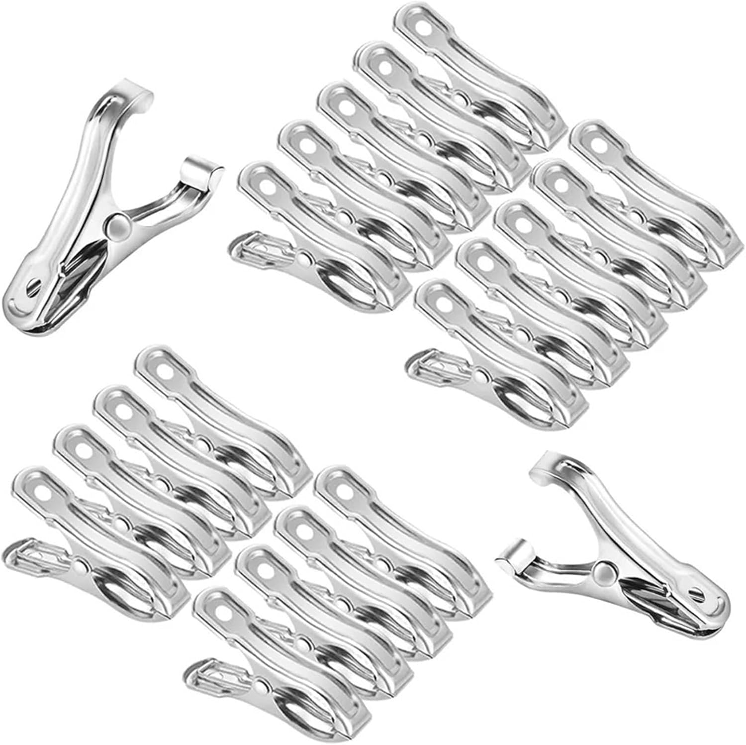 Garden Clips 120Pcs Garden Clips Heavy Duty Stainless Steel Greenhouse Clamps For Netting Have Strong Grip Hold Down The Shade Cloth for Plants