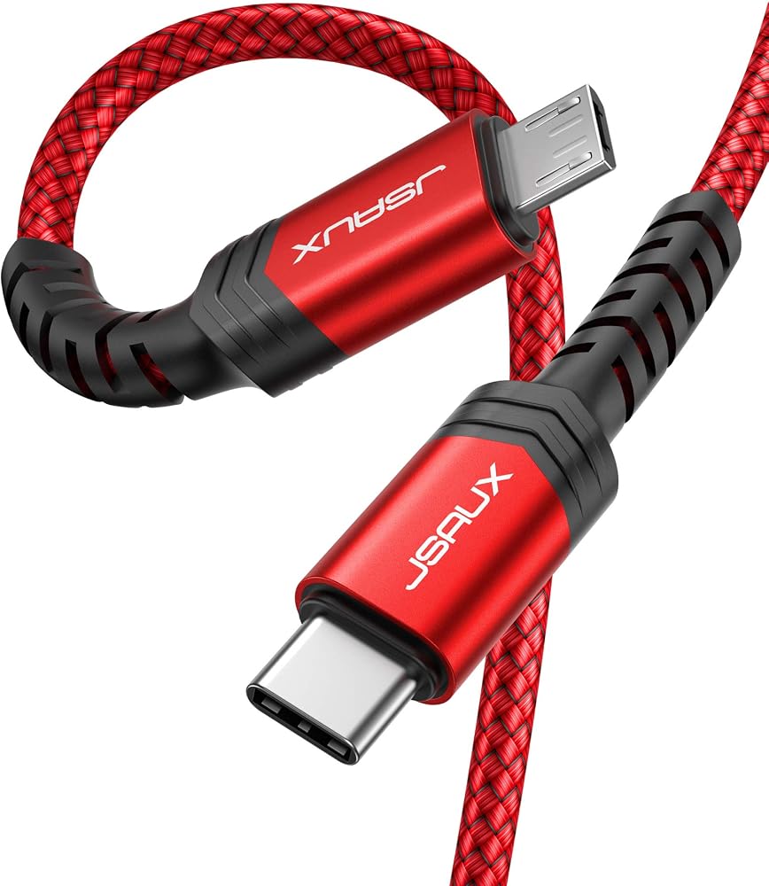 Cabo USB C para Micro USB JSAUX 1,8m