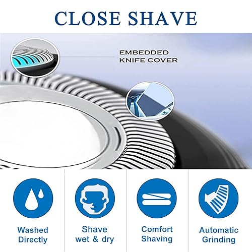 Miniatura 3 de Cabezales de repuesto HQ8 compatibles con las afeitadoras Philips Norelco Aquatec, cuchillas HQ8 mejoradas adoptan tecnología de automolienda,