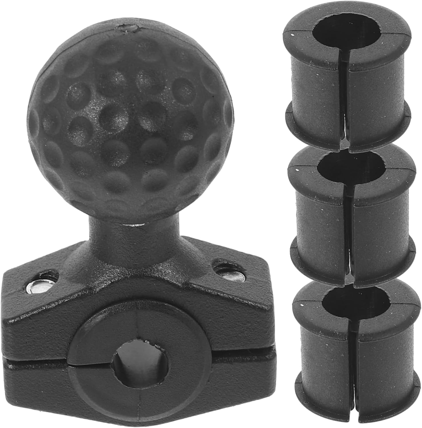 MAGICLULU 5pcs Adjustable Motorcycle Rearview Mirror Mount Handlebar Clamp Rotation Viewing Weather-Resistant TPU and Construction