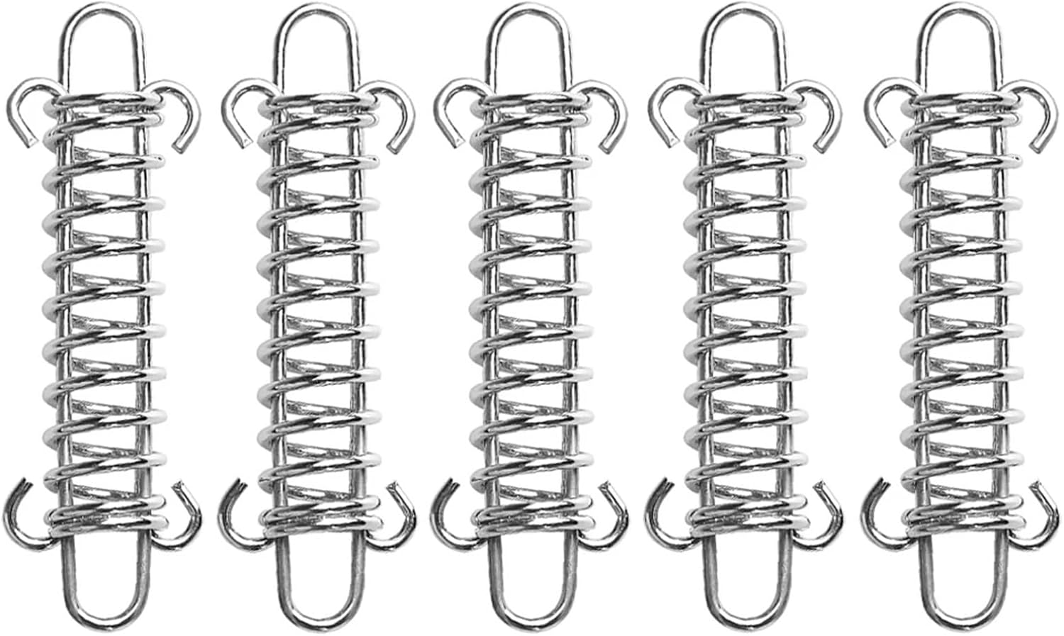 Tent Spring Buckle 20 Pcs Aluminum Alloy Wind Rope Buckle Spring Hook High Strength Steel for Camping Pro Fixed Tarps Tent