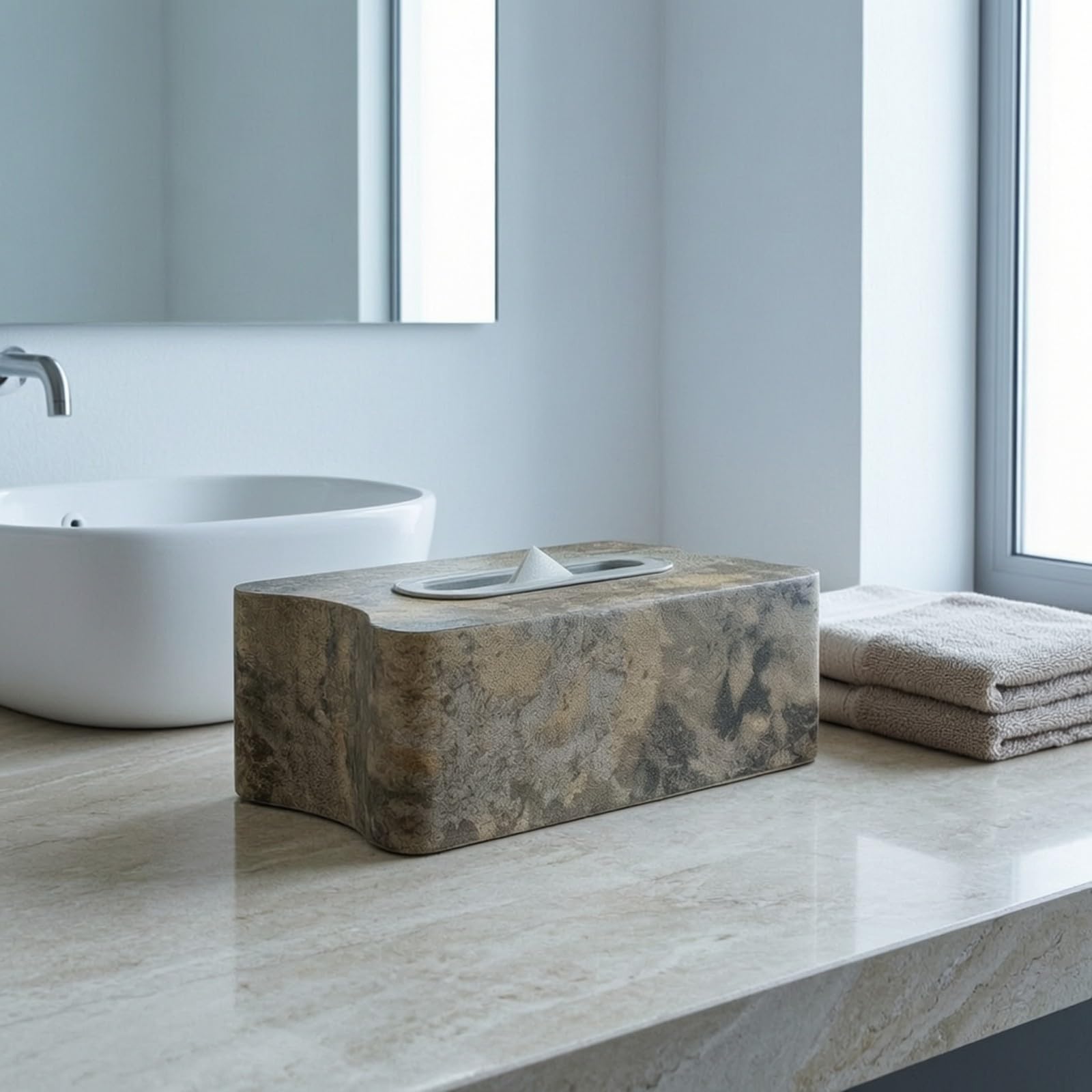 KESOTO Fazzoletti in Legno Decorativo | Design Compatto a Basso Profilo, Fazzoletti da Tavolo, per Soggiorno, Ufficio
