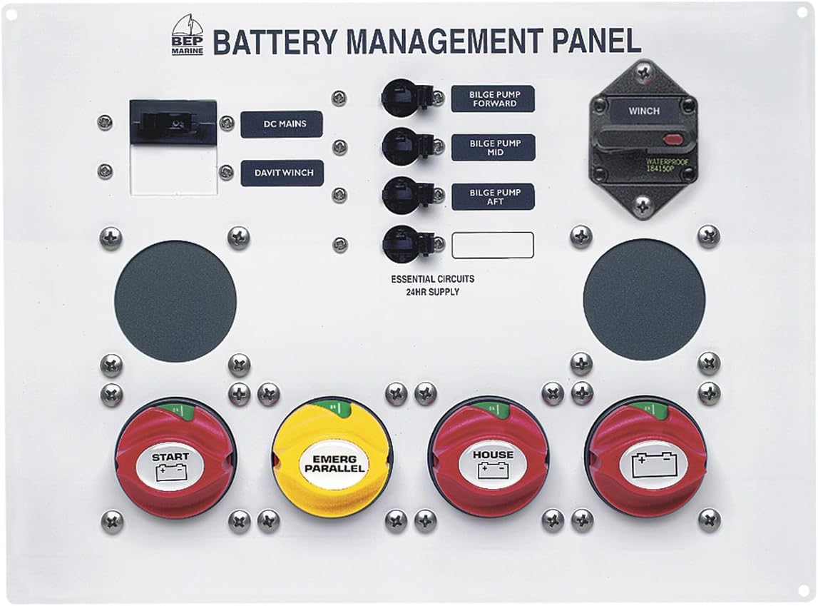 BEP Battery Management Panel with Single Engines