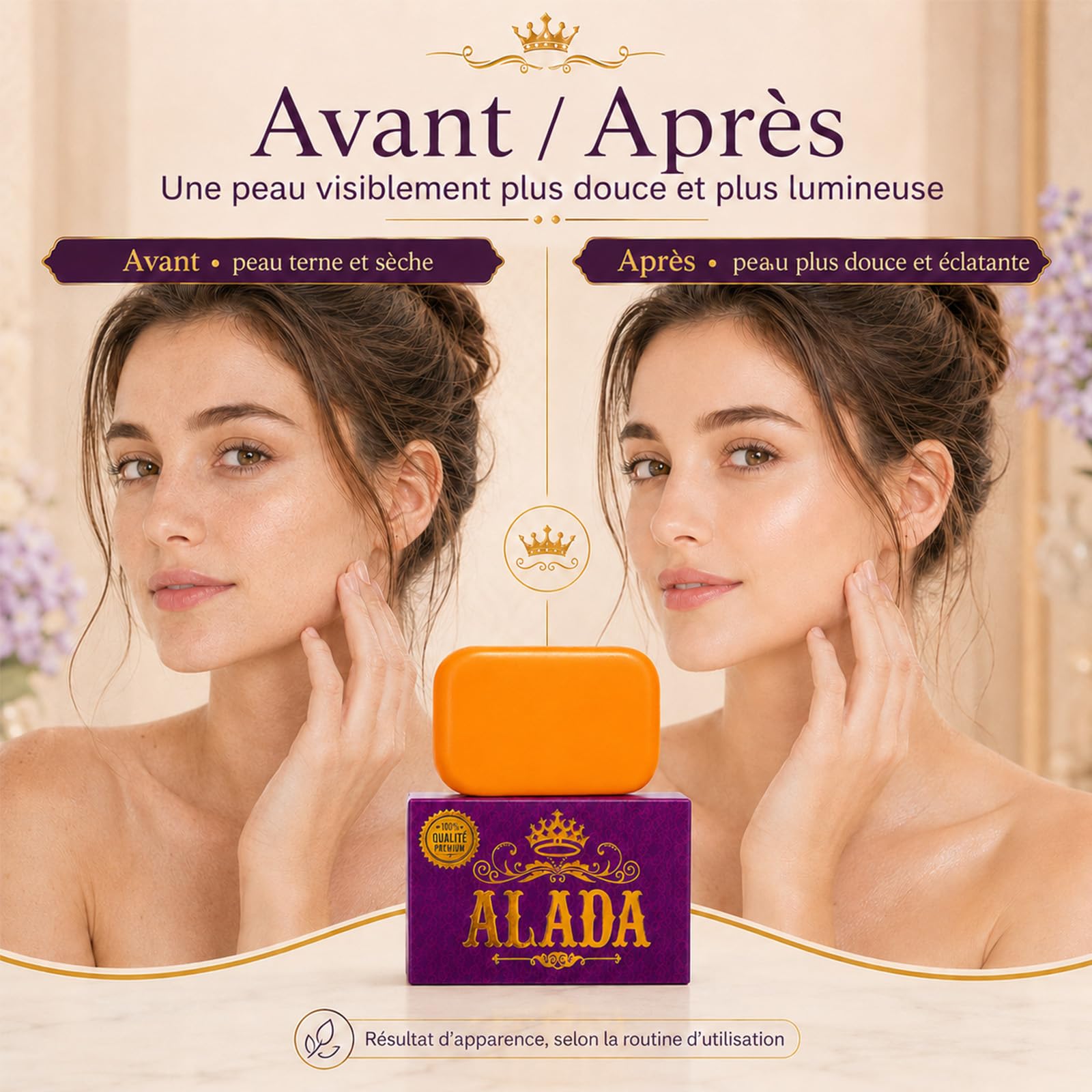 Aladasoap, Savon Aux Plantes Naturelles, Savon Éclaircissant À La Carambole, Soin Visage Et Corps Anti-Imperfections, 160g