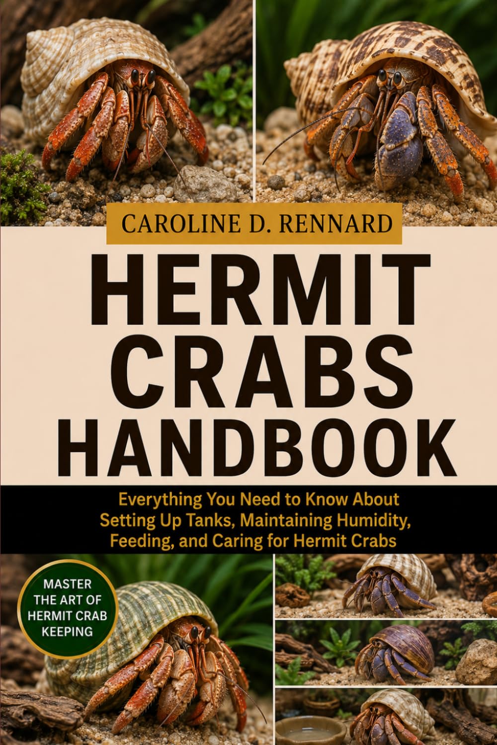HERMIT CRABS HANDBOOK: Everything You Need to Know About Setting Up Tanks, Maintaining Humidity, Feeding, and Caring for Hermit Crabs