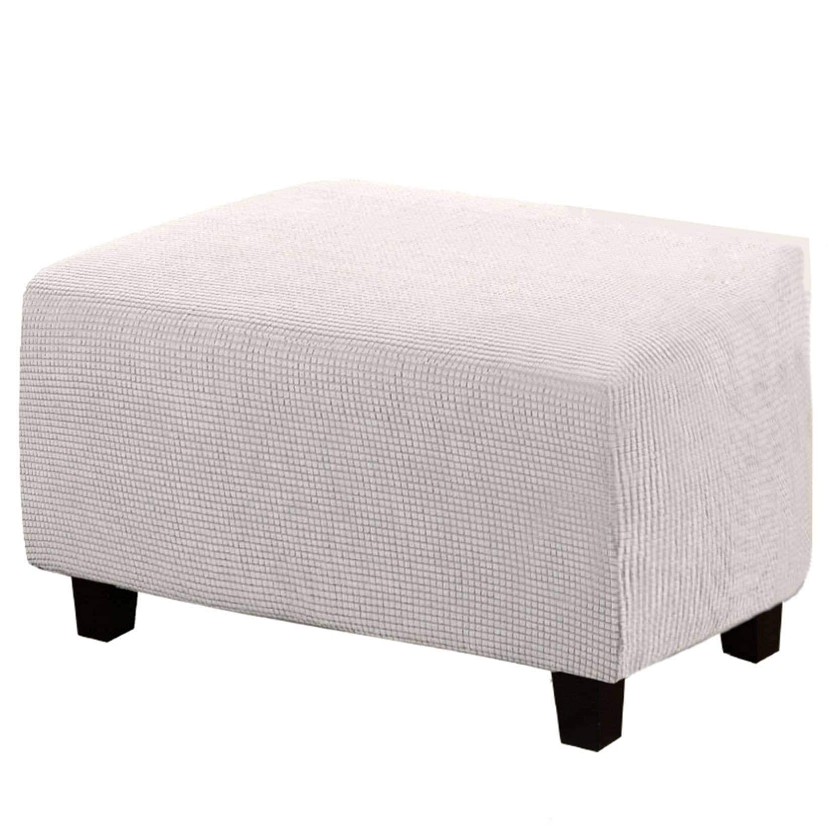 Housse de pouf jacquard extensible pour sublimer votre salon et repose-pieds