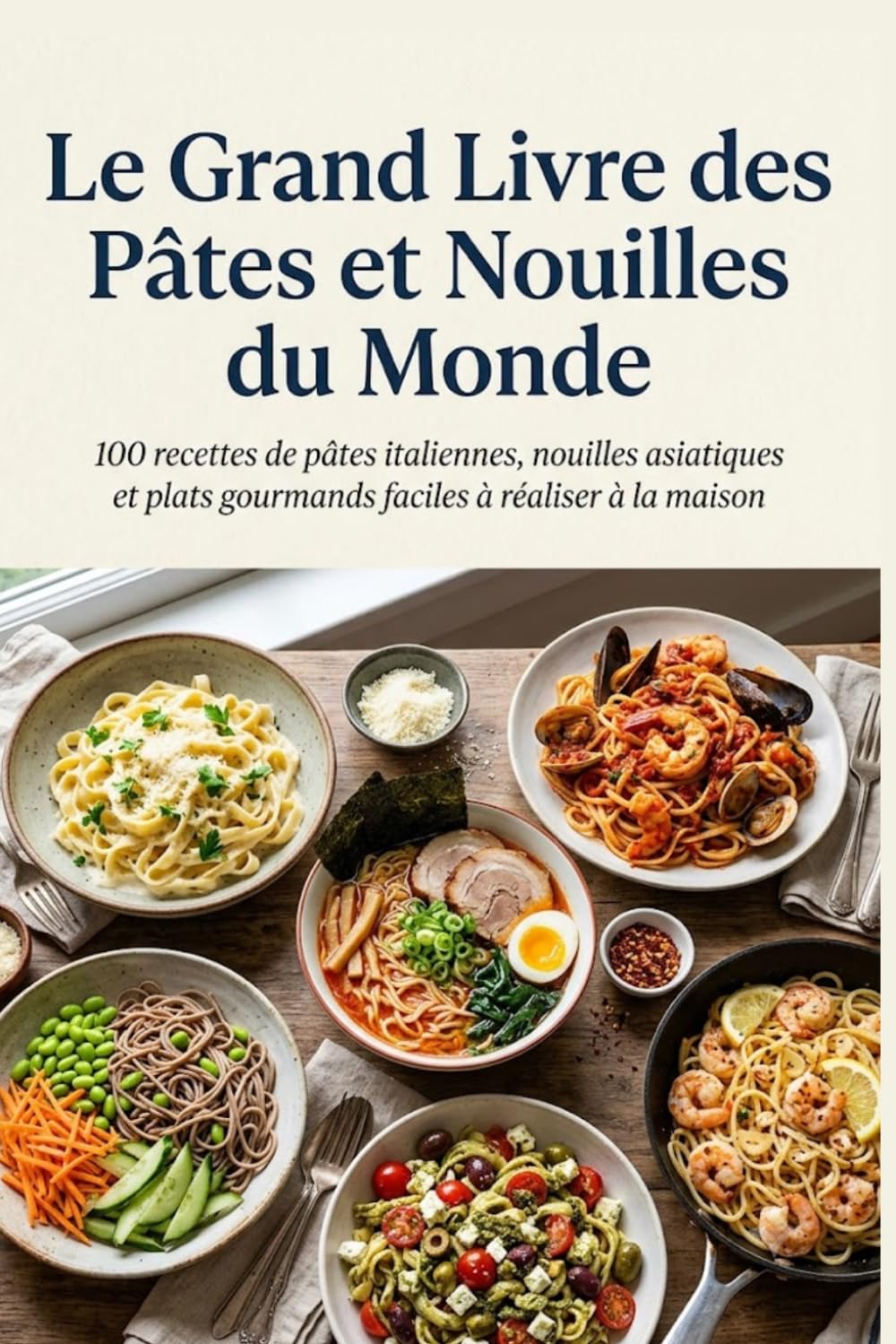 Le Grand Livre des Pâtes et Nouilles du Monde: 100 recettes de pâtes italiennes, nouilles asiatiques et plats gourmands faciles à réaliser à la maison
