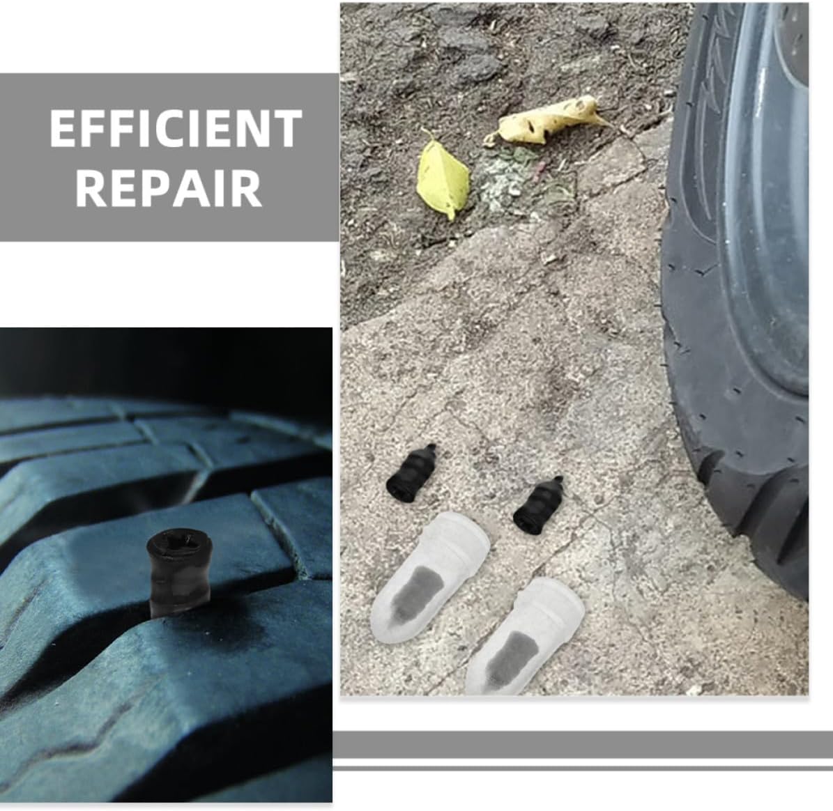 20pcs Tire Repair Nails Vacuum Tire Repair Kit for Electric Motorcycle Reliable Iron and Rubber Material for Offroad Terrains