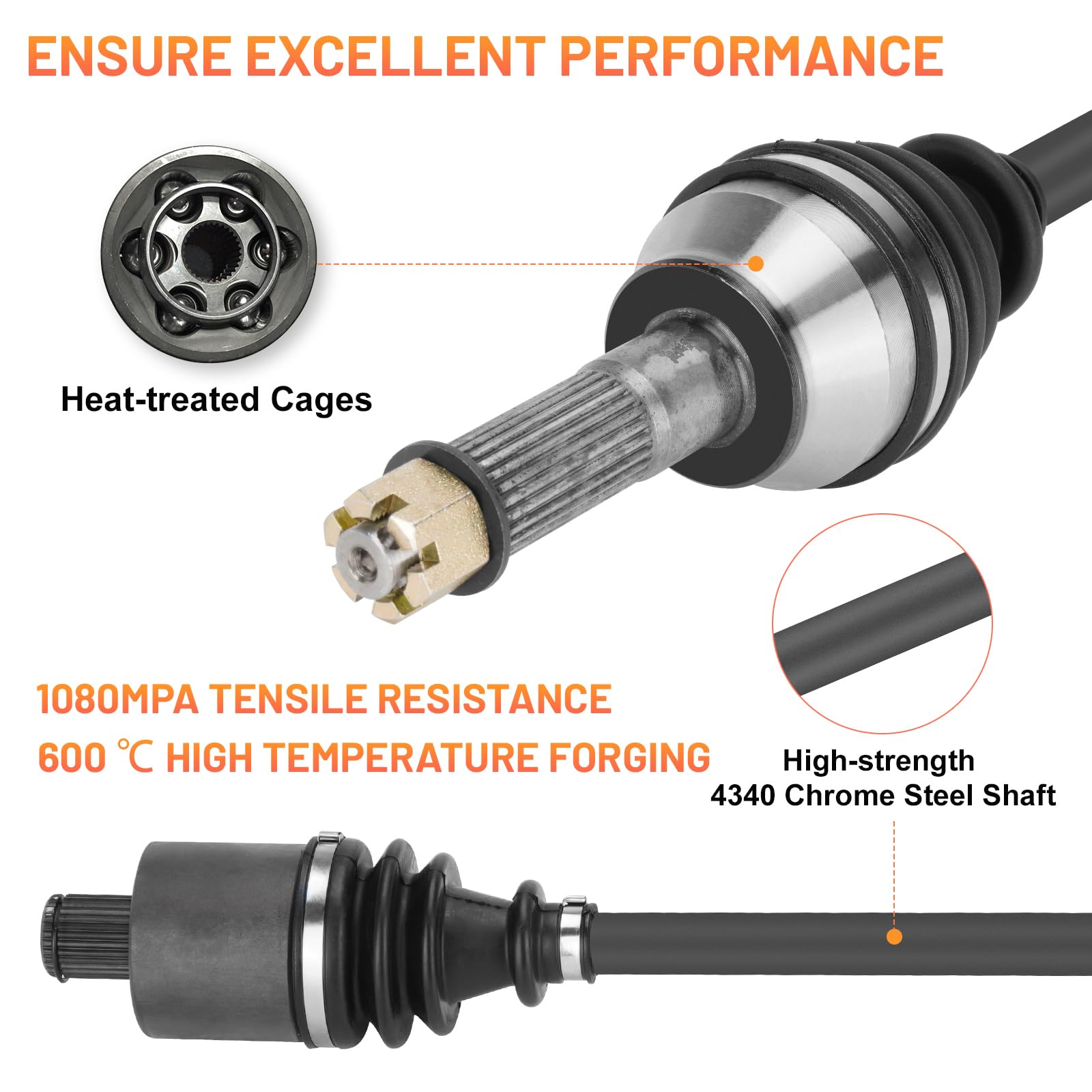 Vorne Links / Rechts Cv Achse, Polaris Ranger Rzr 800 S/4, 2009 2010 2011 2012 E - Foto 3