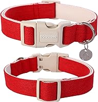Vista 232 de DOGWONG Collar de perro de San Valentín, collar de perro con estampado de corazones para perros grandes, lindos collares de primavera, hembra