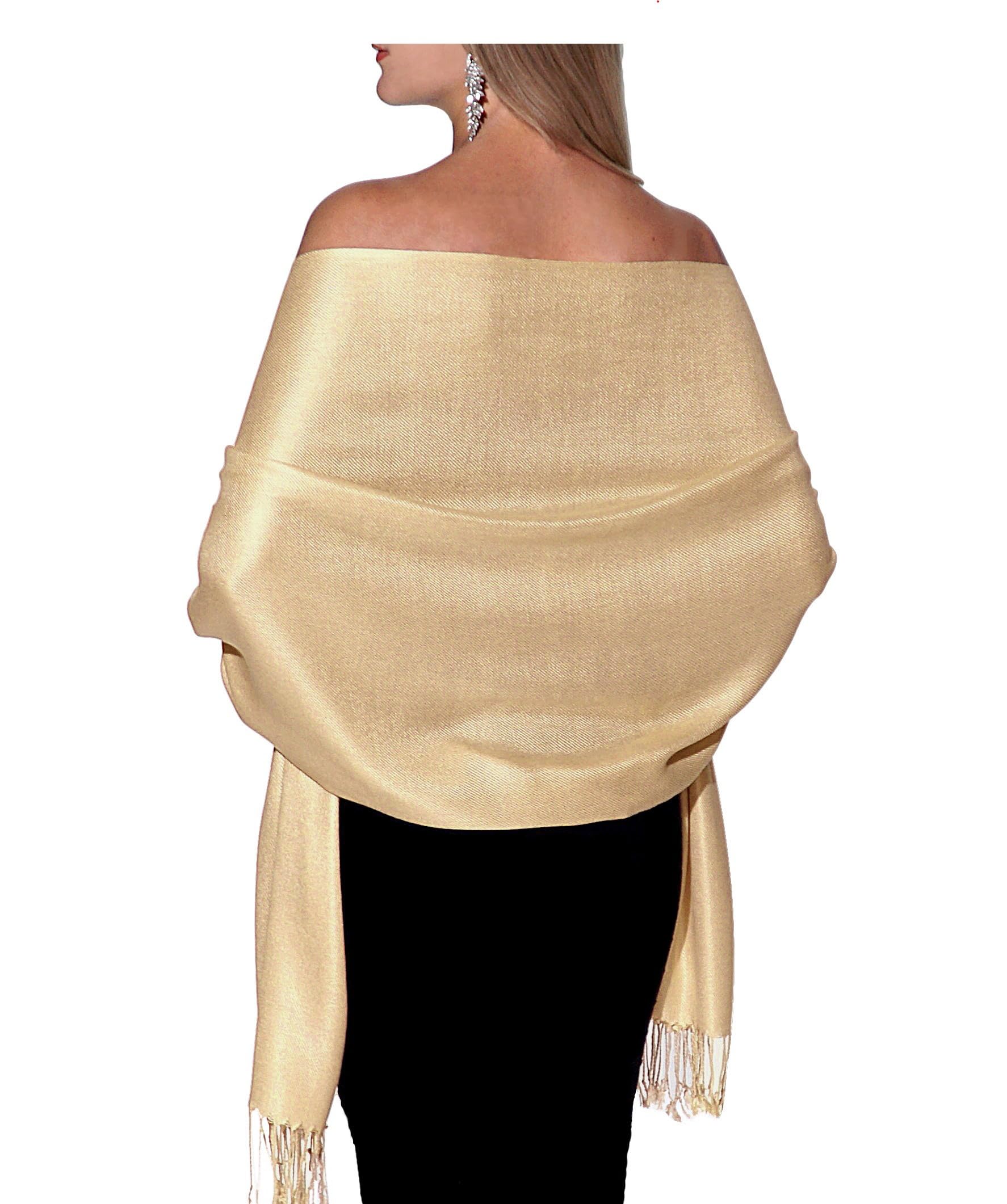 Pashmina Shawls and Wraps for Evening Dresses, Large Soft Pashminas Wedding Shawl