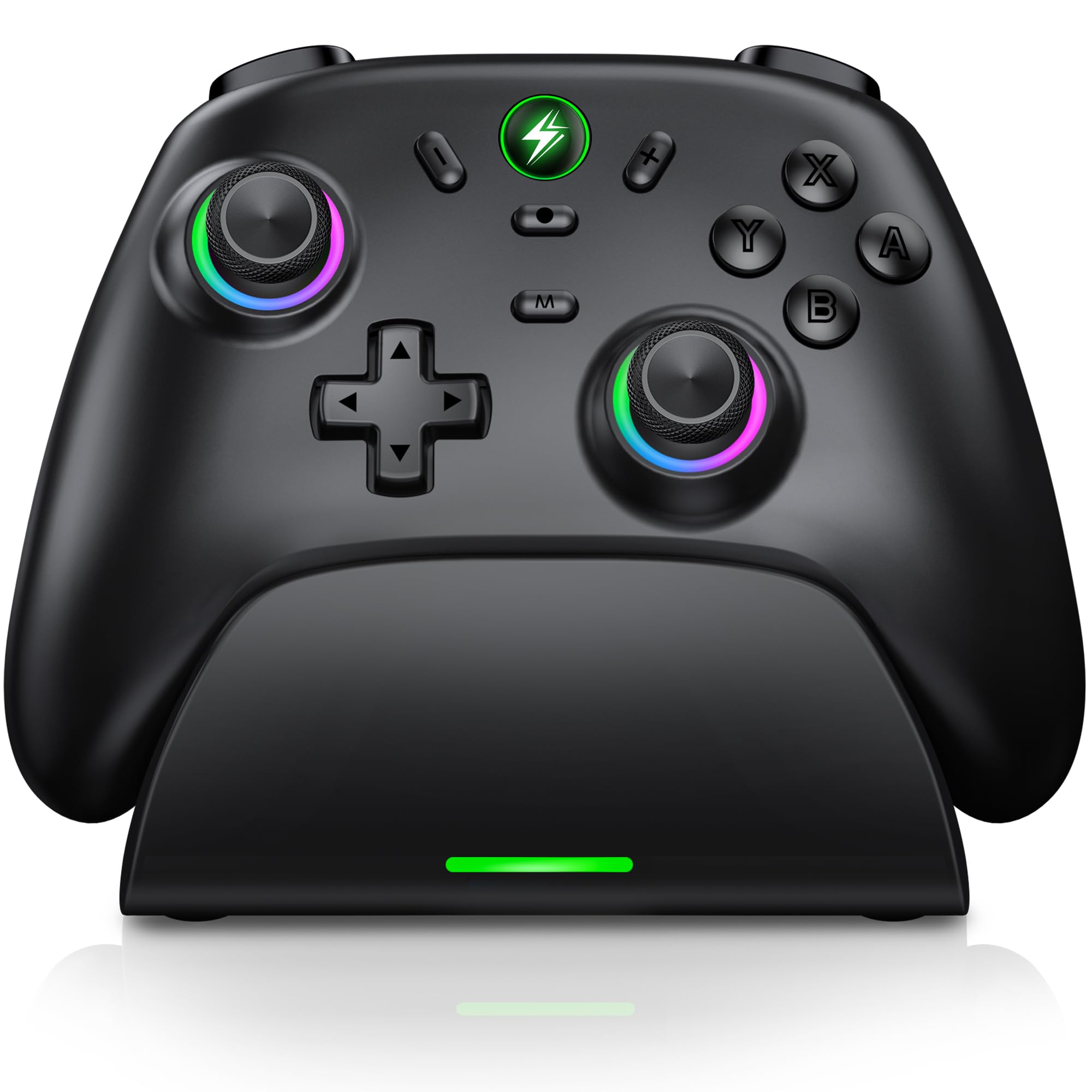 Svetaecho Wireless Switch Pro Controller with Charger for Nintendo Switch Controller/Lite/OLED, Hall Effect PC Game Joysticks/iOS/Android Remote Accessories Interactive Gaming Figures