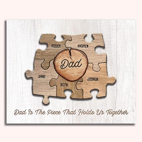 Impresiones personales, regalo personalizado para el día del padre para papá y niños, arte único y varonil para papá, hasta 8 nombres de niños en disponible en Yaxa Colombia