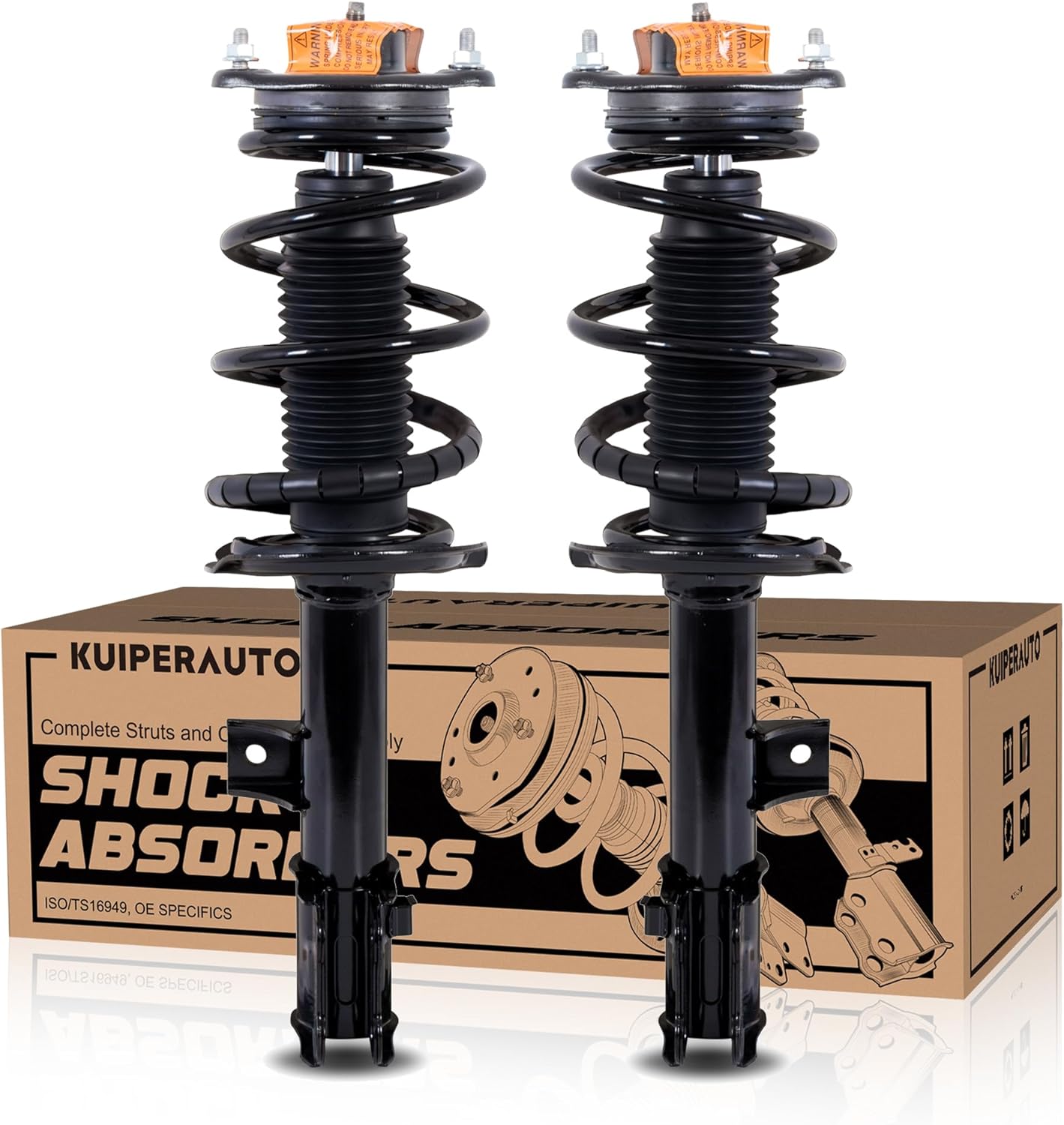 Front Complete Struts Coil Spring Assembly 1333452L 1333452R 172722 Compatible with 2011-2016 Kia Sportage 2010-2015 Hyundai Tucson Replacement Shock Absorbers