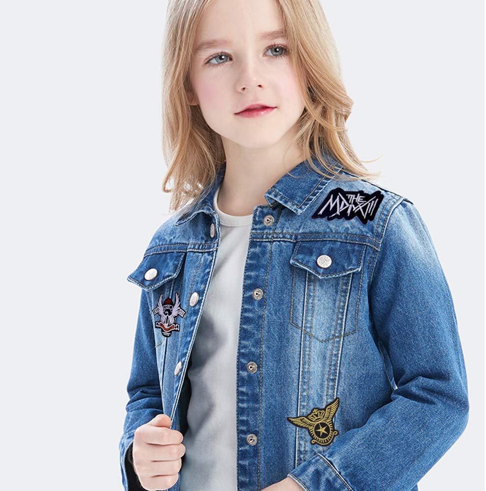 Pietre Colorate A Mano Personalizzare Giacca Jeans Adesivi Pokemon