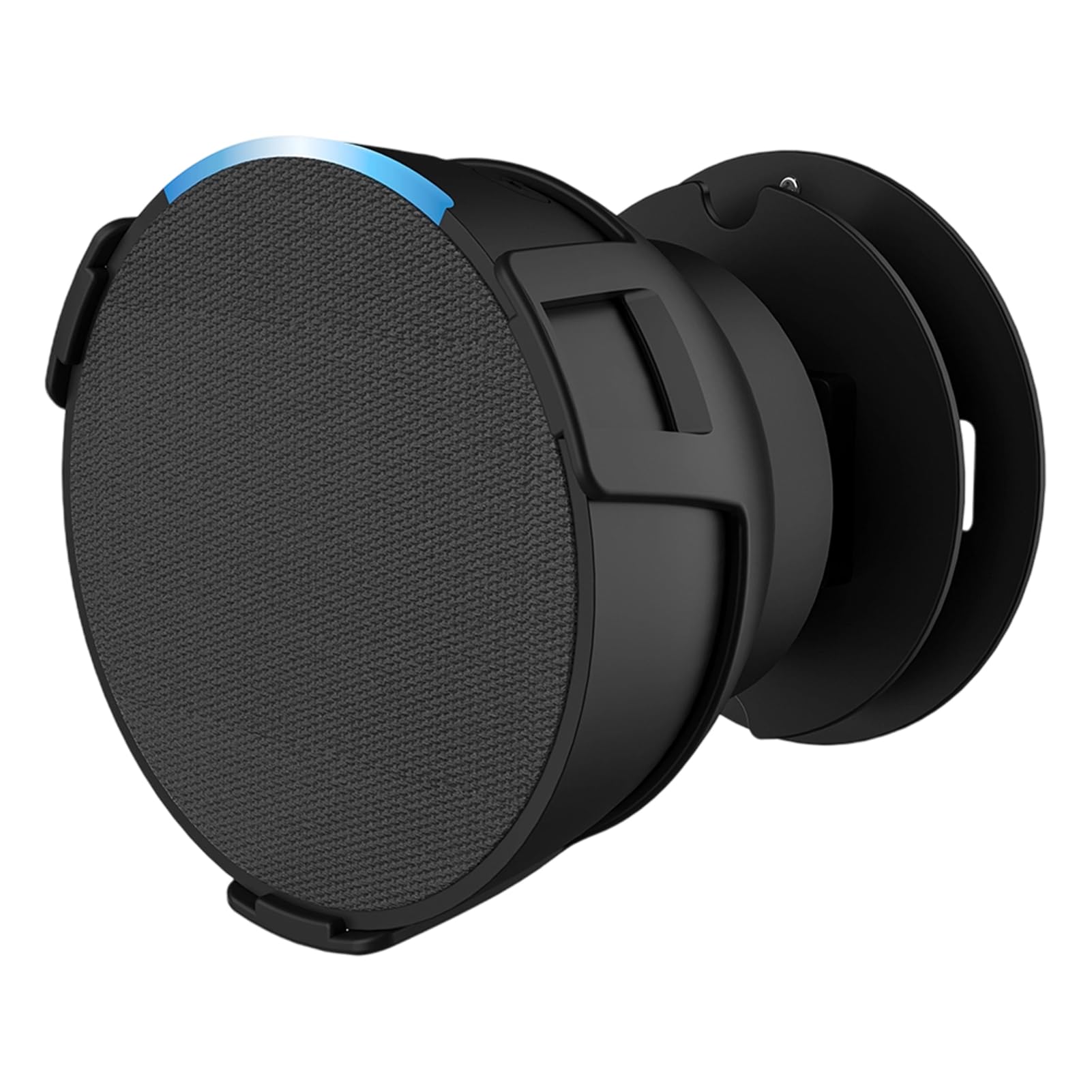 Soporte de pared para altavoces Echo-POP, diseño que ahorra espacio y gestión de cables (negro)