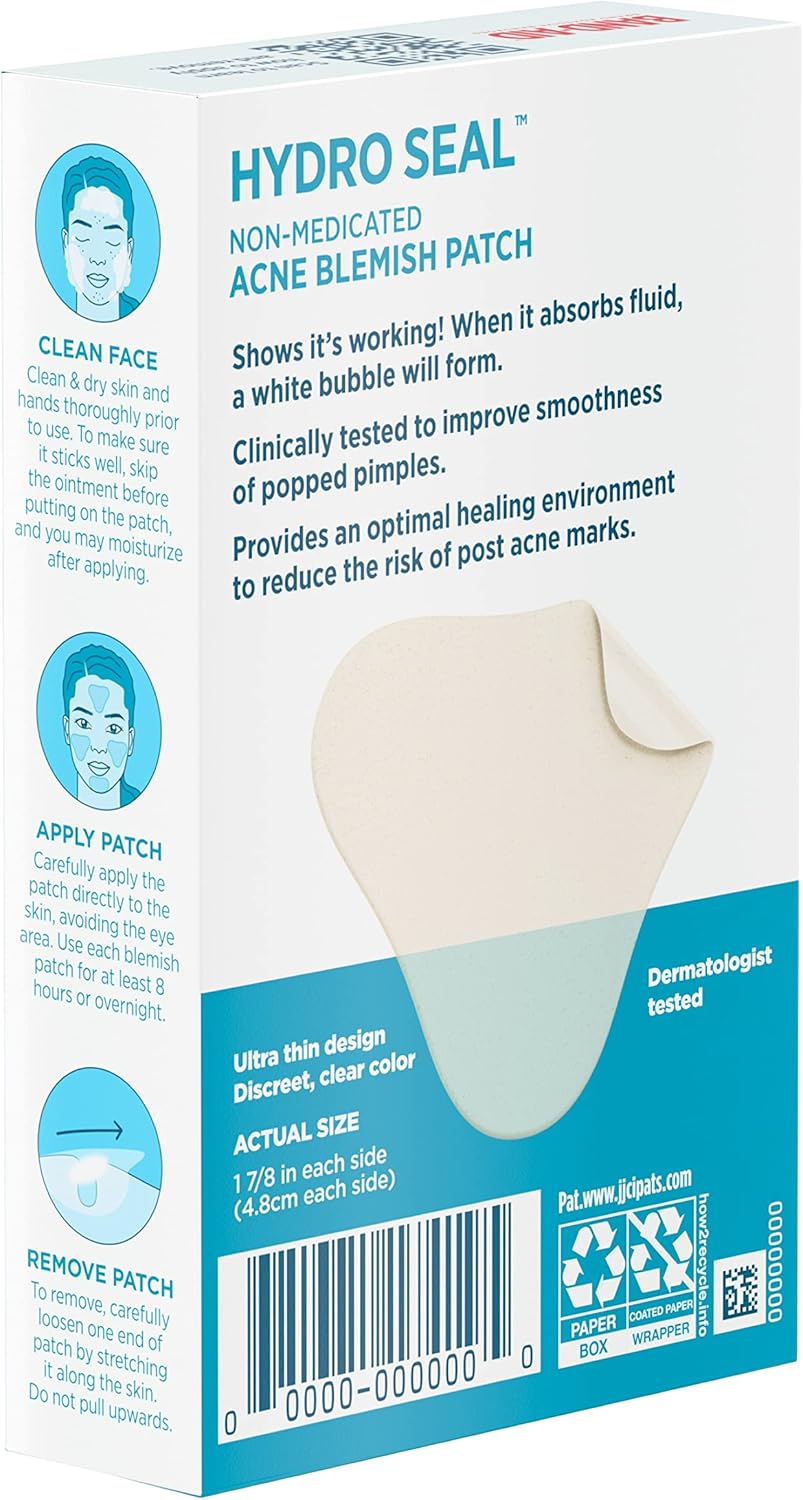 Buy BandAid Brand Hydro Seal Acne Blemish Patches, Clear NonMedicated