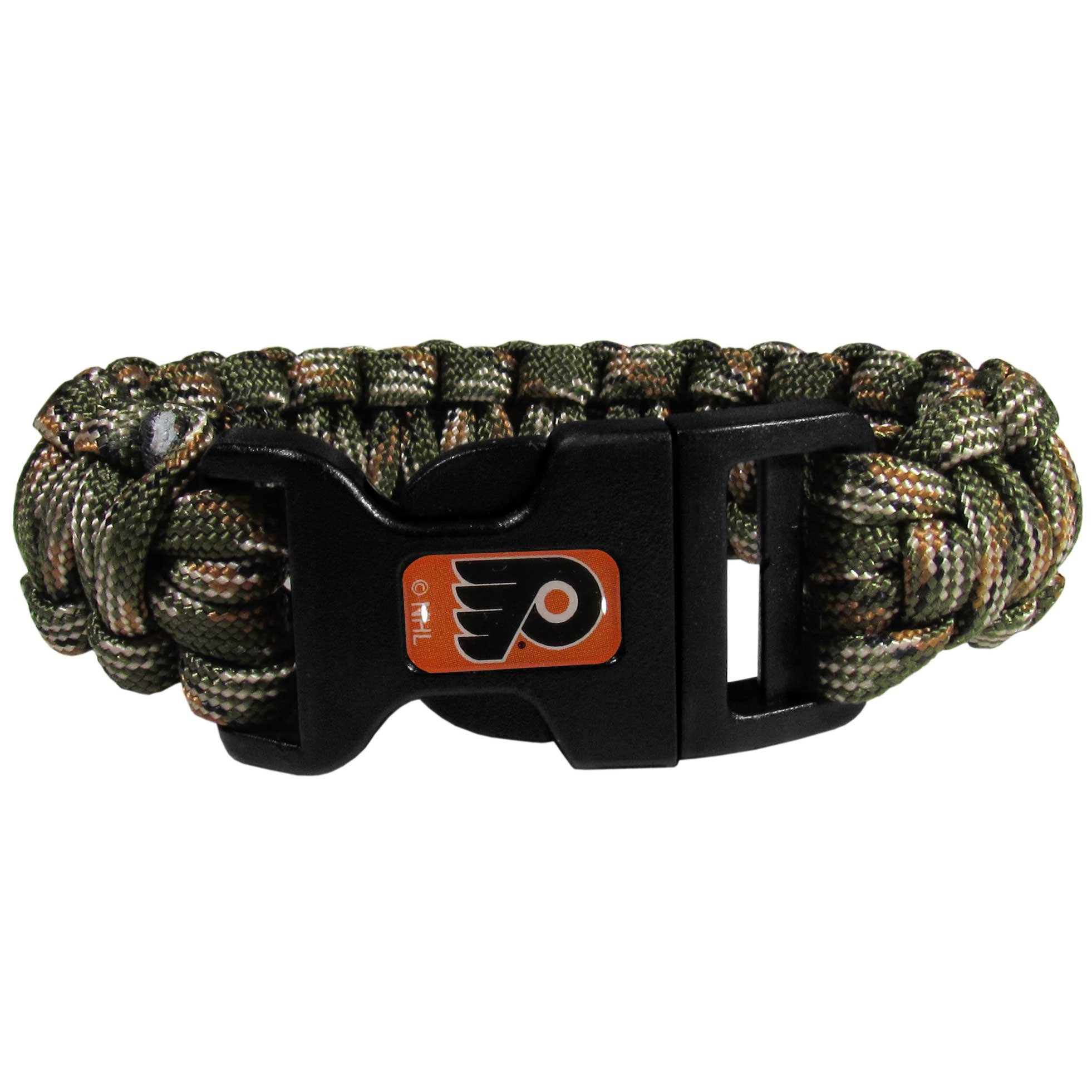 NHL Siskiyou Sports Fan Shop Philadelphia Flyers Camo Survivor Bracelet One Size Green