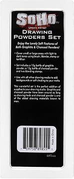 Soho Urban Artist Graphite and Charcoal Powder (15 Gram) Soft Shading & Highly Pigmented Graphite Powder