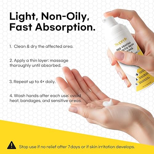 Miniatura 4 de Bee Venom Cream for Arthritis Crema para el cuidado de la artritis con veneno de abeja Arnica Boswellia para el dolor de espalda y cuello de los