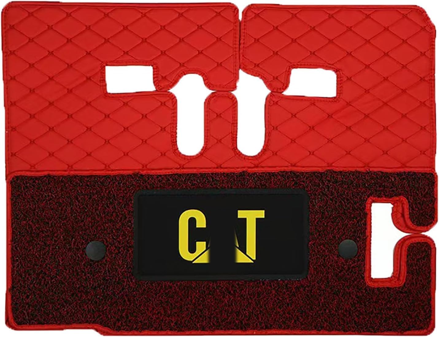 Red Rubber Foot Mat For Cat Excavators 05.5 06 07 07e/e2 2 20 6b/c/d/d2gc - Durable Floor Pedal Accessories For Enhanced Grip And Comfort 70B 120B 200B Red
