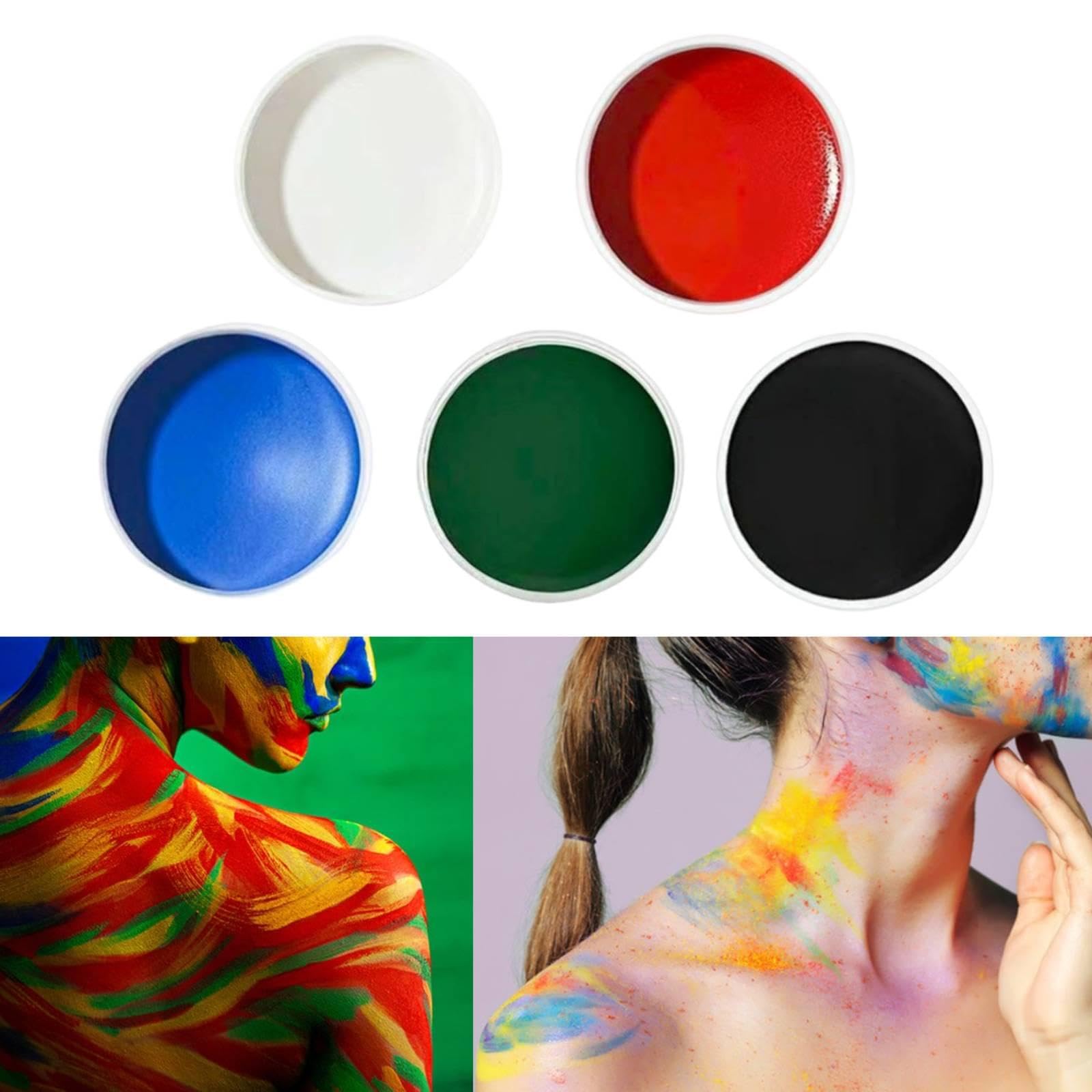 perfeclan Pintura facial para Halloween, suministros bricolaje para disfraces, pintura facial, maquillaje, para juegos rol, regalos para