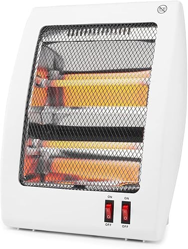 Warmwasserofen mit 2 Quarzstäben, Kippschutz, 400-800 W