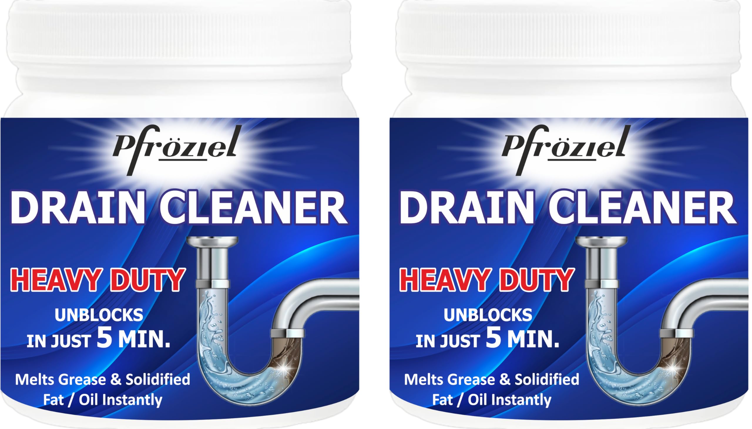 Pfroziel heavy duty Drain cleaner (450g pack of Two) Instant Blockage opener to clear Clogged Drains sink pipe (B0CG6DSHT2) Amazon Price History, Amazon Price Tracker