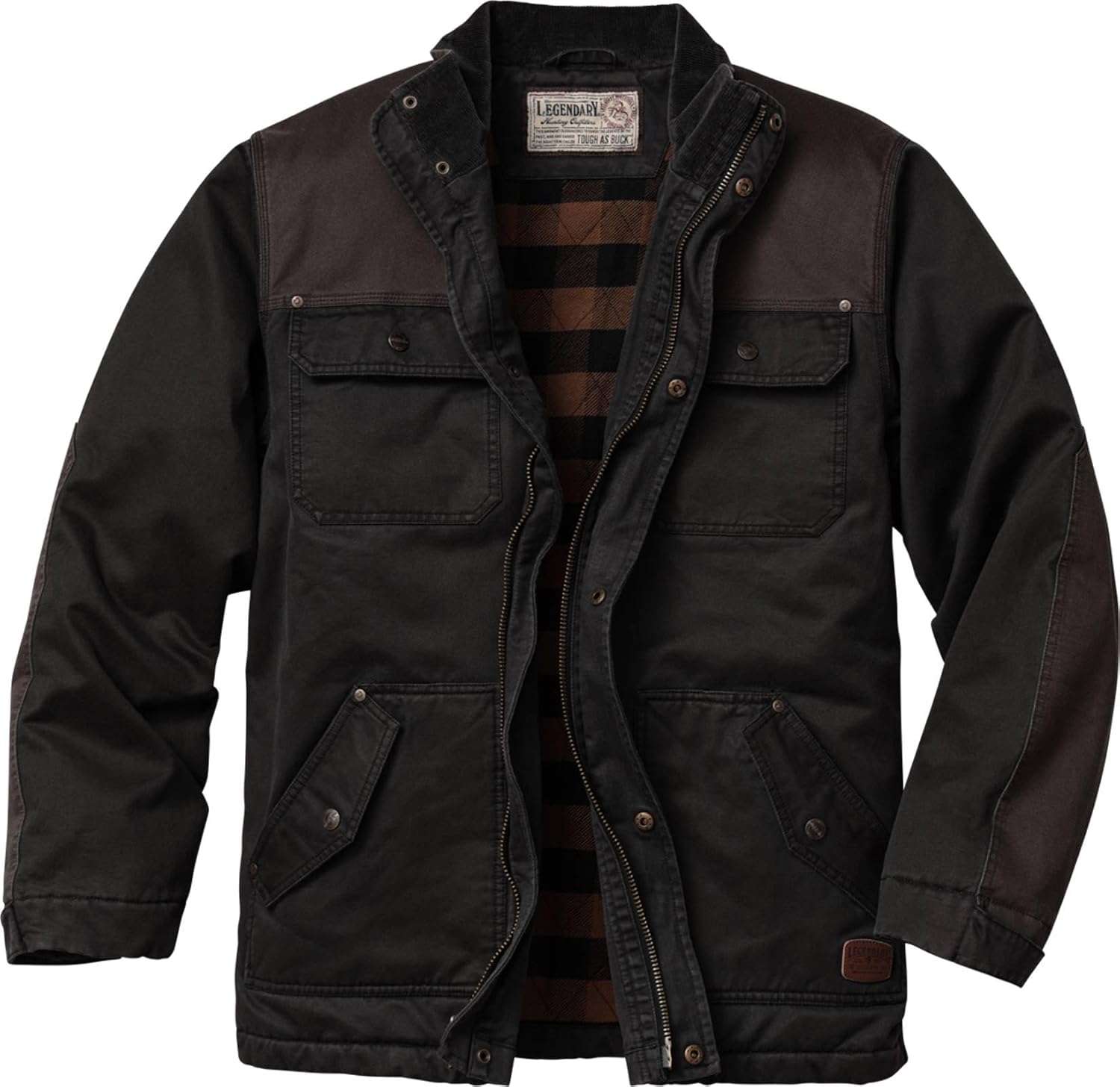 Legendary Whitetails mens Barn Chore Coat Vintage Work Jacket Waxed Cotton Water Resistant