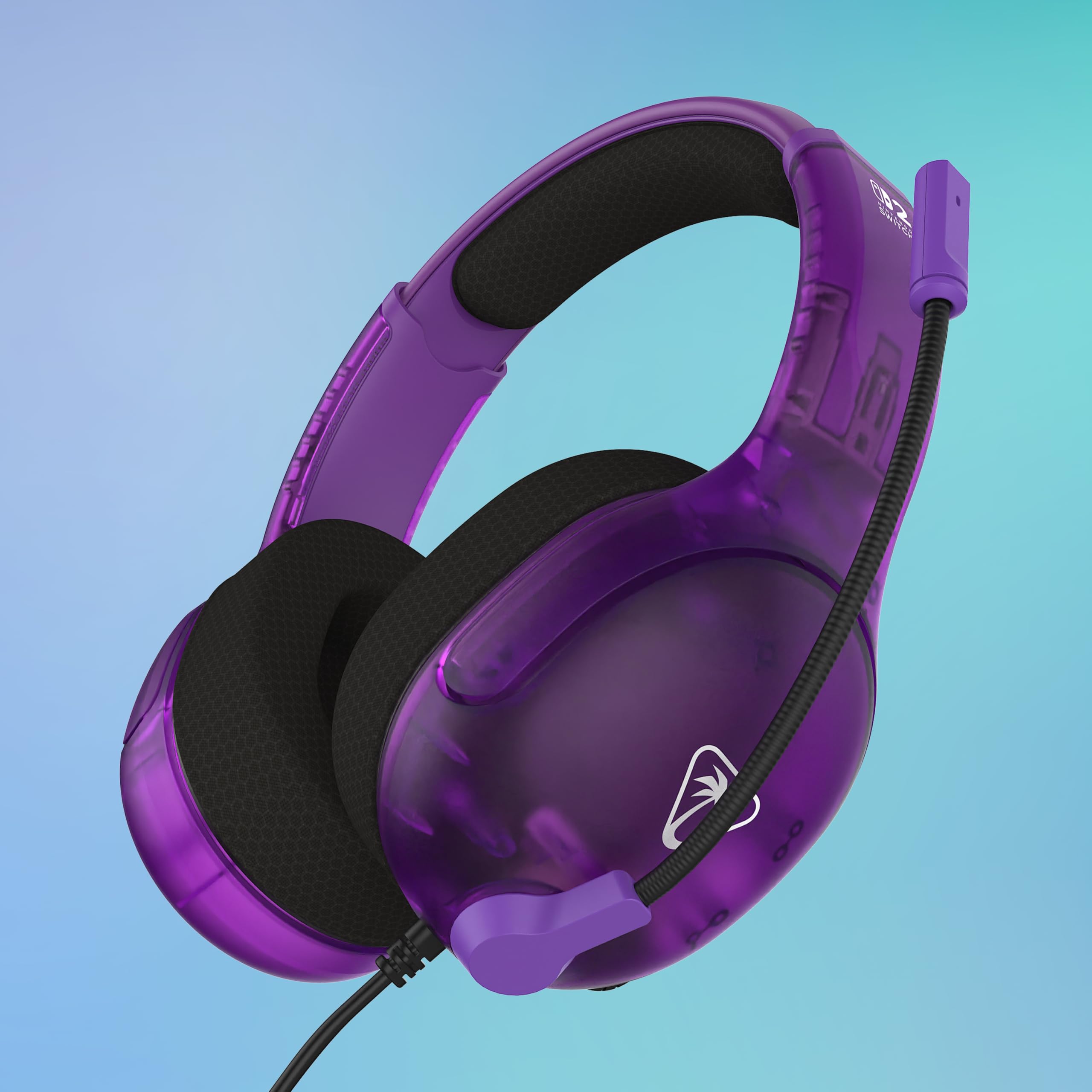 Turtle Beach Airlite Fit Auriculares con Cable para Juegos en Morado fantasmal con Licencia Oficial para Todos los Nintendo Switch: micrófono abatible y silenciable, Orejeras de Comodidad Superior