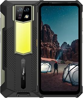 Ulefone, Armor 24 Smartphone Resistente, Batería 22000mAh, Pantalla 6.78 Pulgadas 120Hz, 64MP Cámara Dual con Visión Nocturna, 12GB RAM, 256GB Almacenamiento, Android 13, Carga Rápida 66W