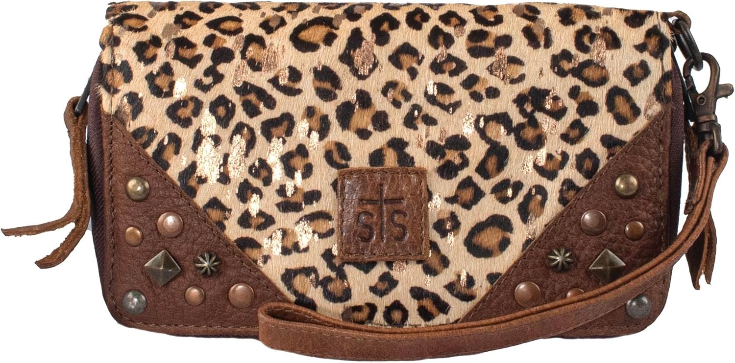 STS Ranchwear Women's Multifunctional Travel Genuine Full Grain Leather Great Plains Kacy Organizer Clutch Bag