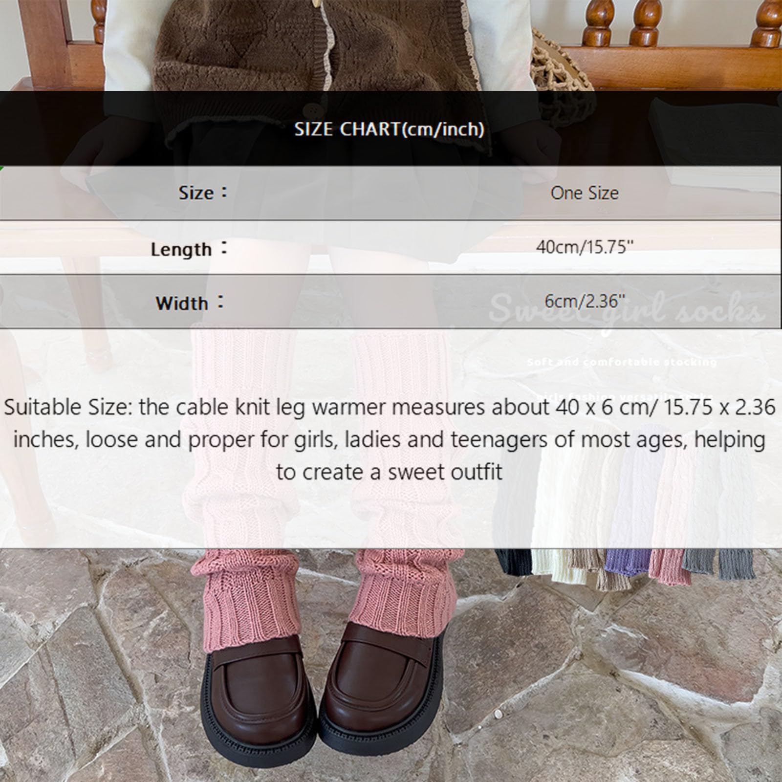 Mädchen Stulpen Beinwärmer für Baby Kinderstulpen Babystulpen Weiche Winter Gestrickt Verdicken Beinstulpen Armstulpen Dehnbare Kniestrümpfe Leg Warmers für 3-14 Jahre Mädchen Tanz Sport Partyzubehör