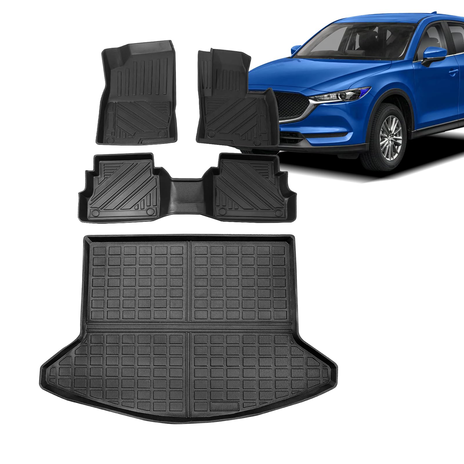 Amazon | BIGKON フロアマット+トランクマット 適合対応マツダ CX-5 KF 