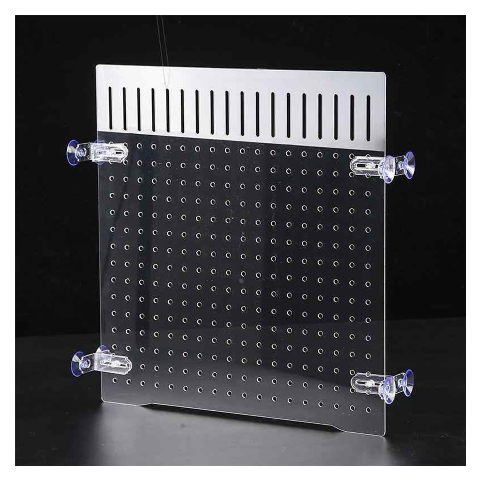 Divisor de Acuario Divisor acrílico transparente para pecera, separador de peces para acuario grande con accesorios para pecera, tablero de rejilla de aislamiento de acuario para peces Betta(38x60cm/1