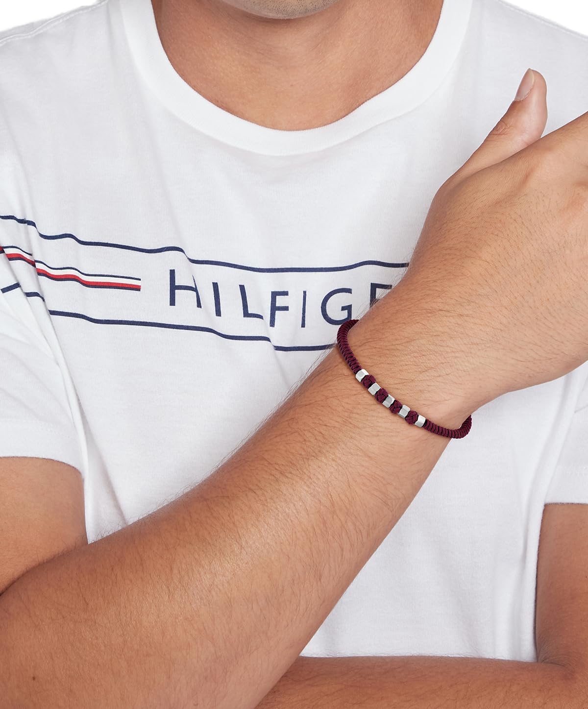 Tommy Hilfiger Jewelry Pulsera de Nylon para Hombre