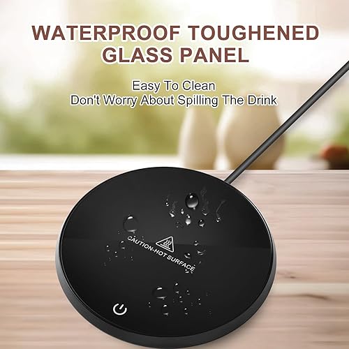 Miniatura 6 de Calentador de taza de café  Calentador eléctrico de taza de café para escritorio apagado automático, ajuste de temperatura, taza de café inteligente