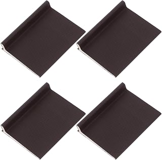 4pcs Door Corner Seals for Exterior Door Frame PU Brown