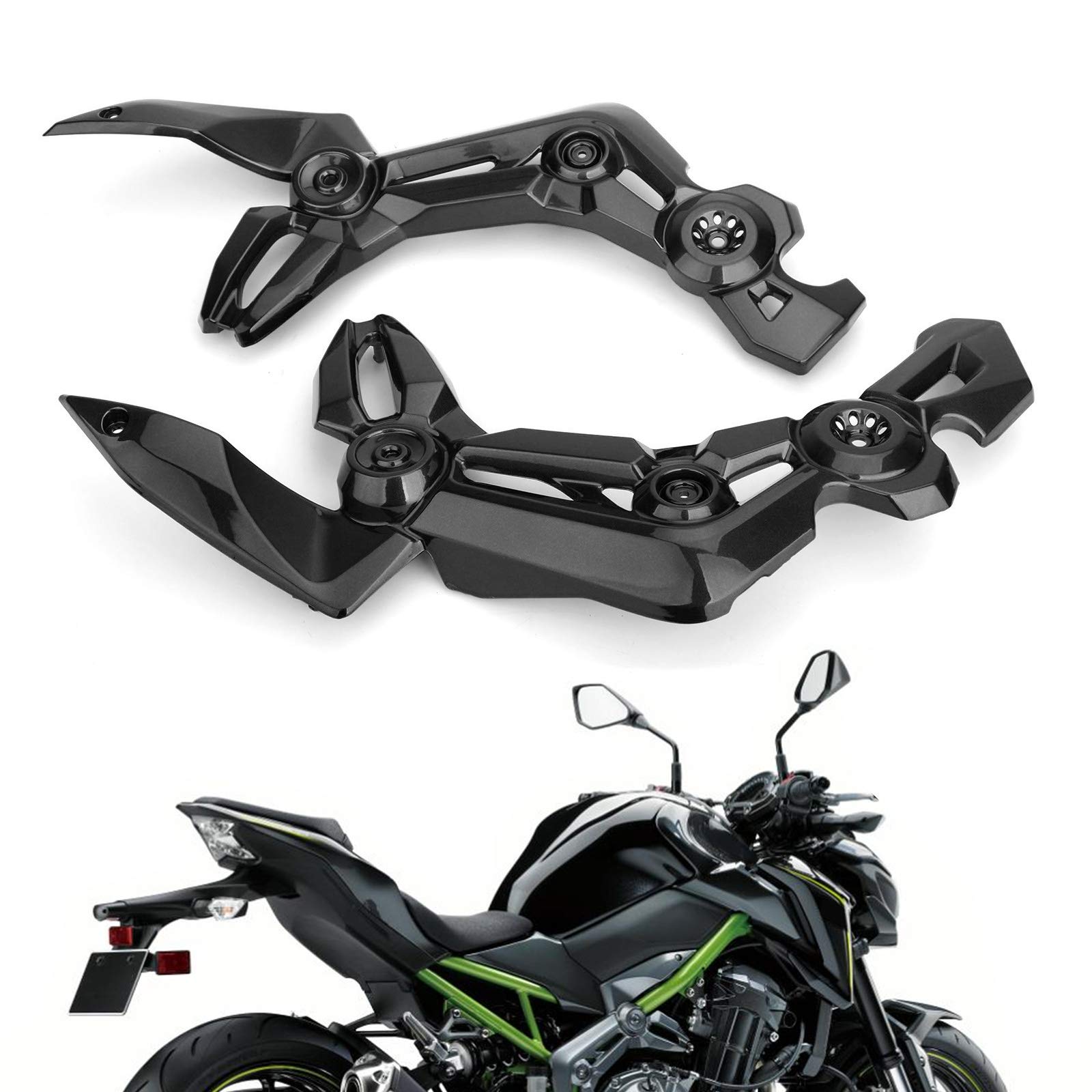 Topteng Marco de la Motocicleta Protector de la Cubierta Lateral del carenado de Montaje Apto para Kawasaki Z900 2017-2019