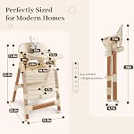 Convertible Baby High Chair, 7 Height Adjustable for All Ages, Khaki | 5-in-1 High chairs for Babies & Toddlers, Growth Convertible Design, Portable High Chair, 5-Point Harness